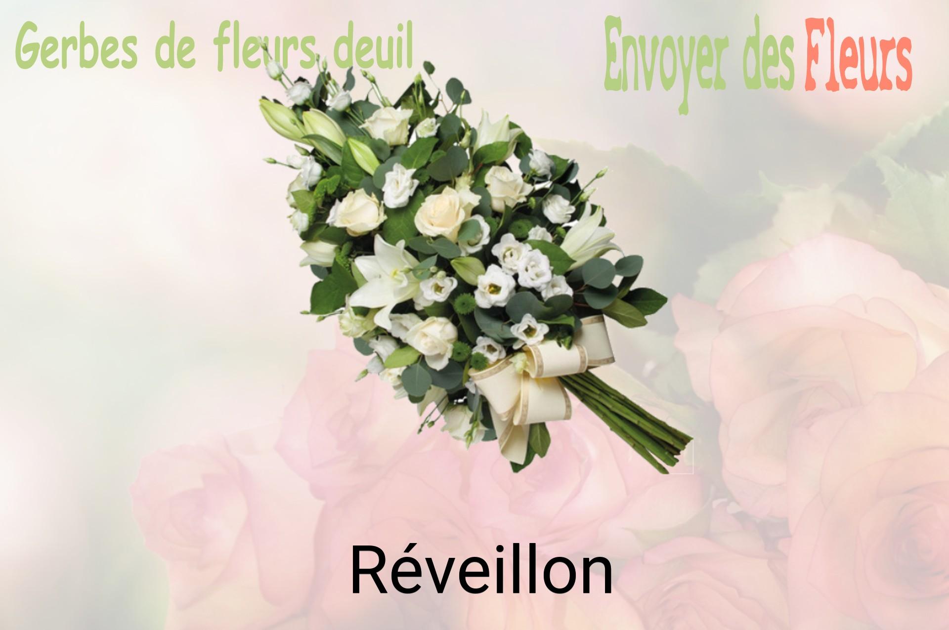 Gerbe de fleurs de deuil livrée à Réveillon